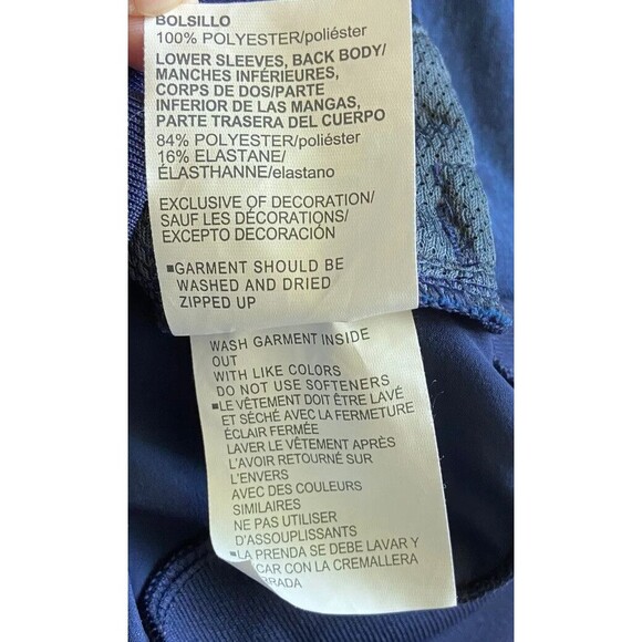 Under Armour Women Qualifier Hybrid Warm Up Jacket Size XS Blue Cold Gear Zip Up - Picture 12 of 15